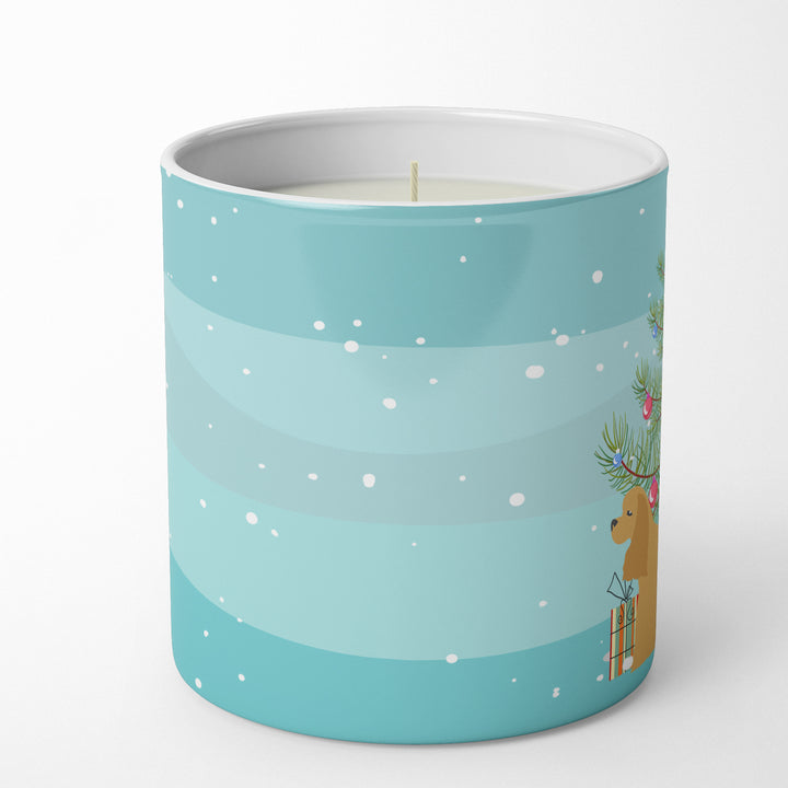 Cocker Spaniel Merry Christmas Tree 10 oz Decorative Soy Candle Image 3