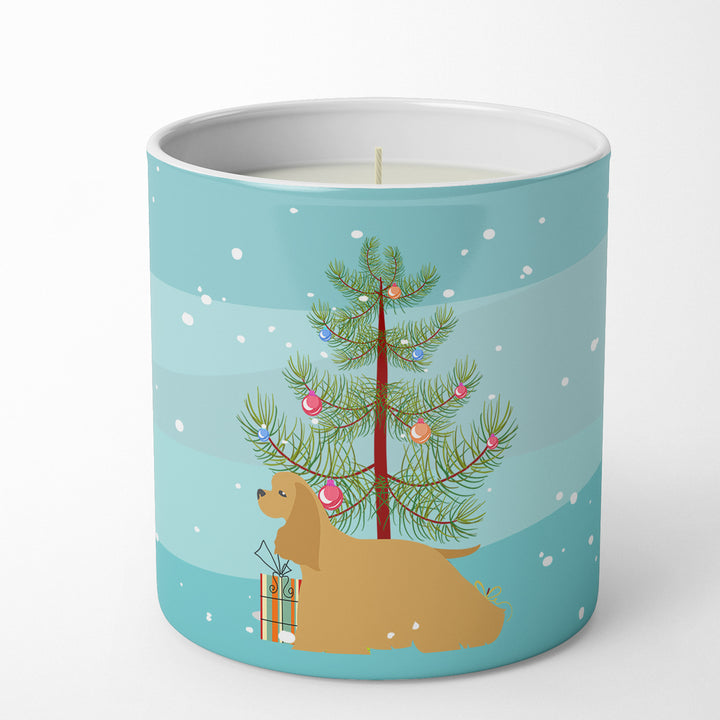 Cocker Spaniel Merry Christmas Tree 10 oz Decorative Soy Candle Image 4