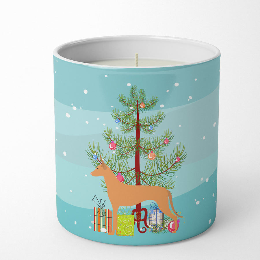 Pharaoh Hound Merry Christmas Tree 10 oz Decorative Soy Candle Image 1