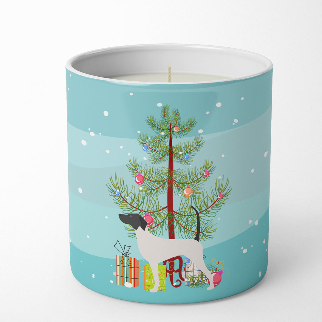 English Pointer Merry Christmas Tree 10 oz Decorative Soy Candle Image 1