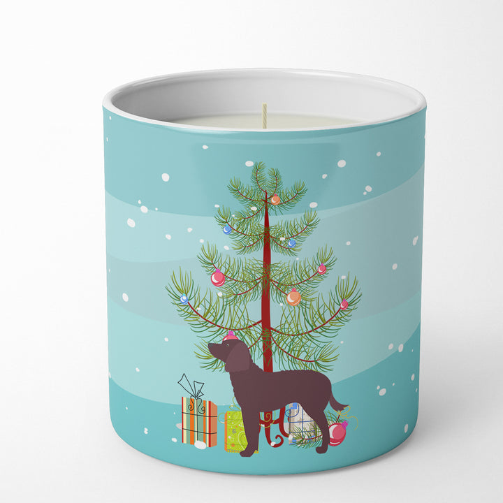 American Water Spaniel Merry Christmas Tree 10 oz Decorative Soy Candle Image 1