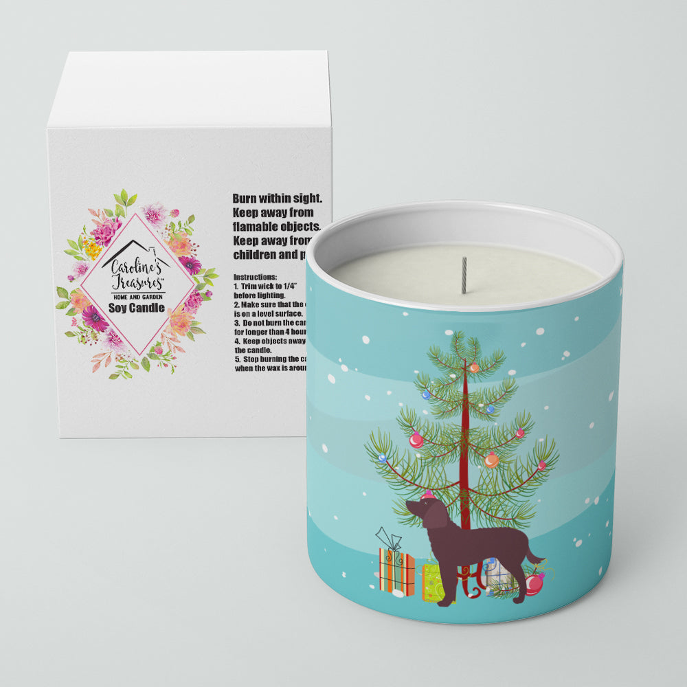 American Water Spaniel Merry Christmas Tree 10 oz Decorative Soy Candle Image 2