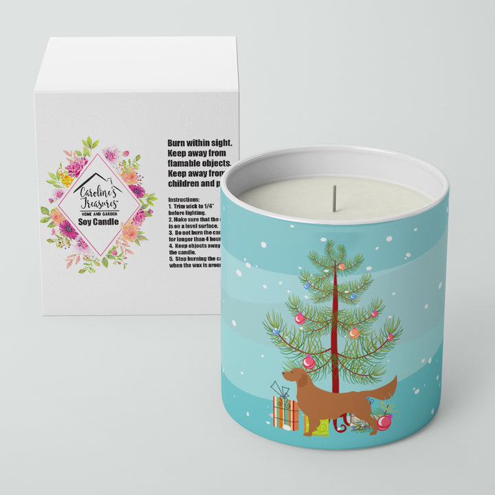 Golden Retriever Merry Christmas Tree 10 oz Decorative Soy Candle Image 2