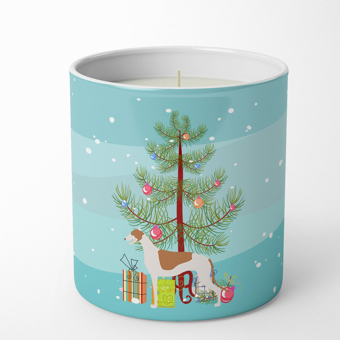 Greyhound Merry Christmas Tree 10 oz Decorative Soy Candle Image 1