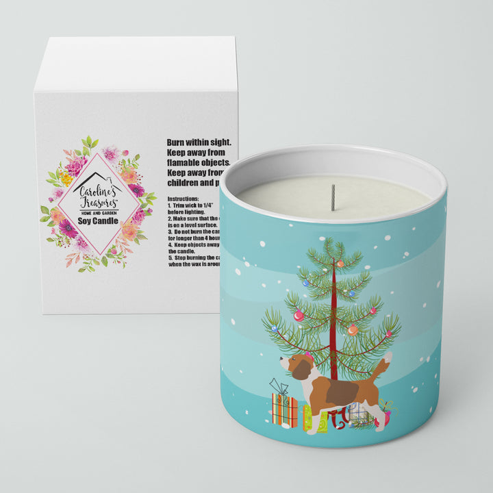 Beagle Merry Christmas Tree 10 oz Decorative Soy Candle Image 2