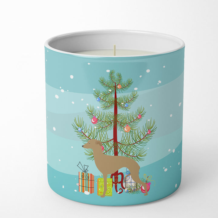 Italian Greyhound Merry Christmas Tree 10 oz Decorative Soy Candle Image 1