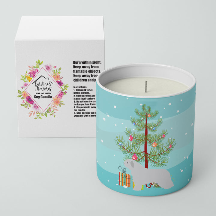 Spanish Water Dog Merry Christmas Tree 10 oz Decorative Soy Candle Image 2