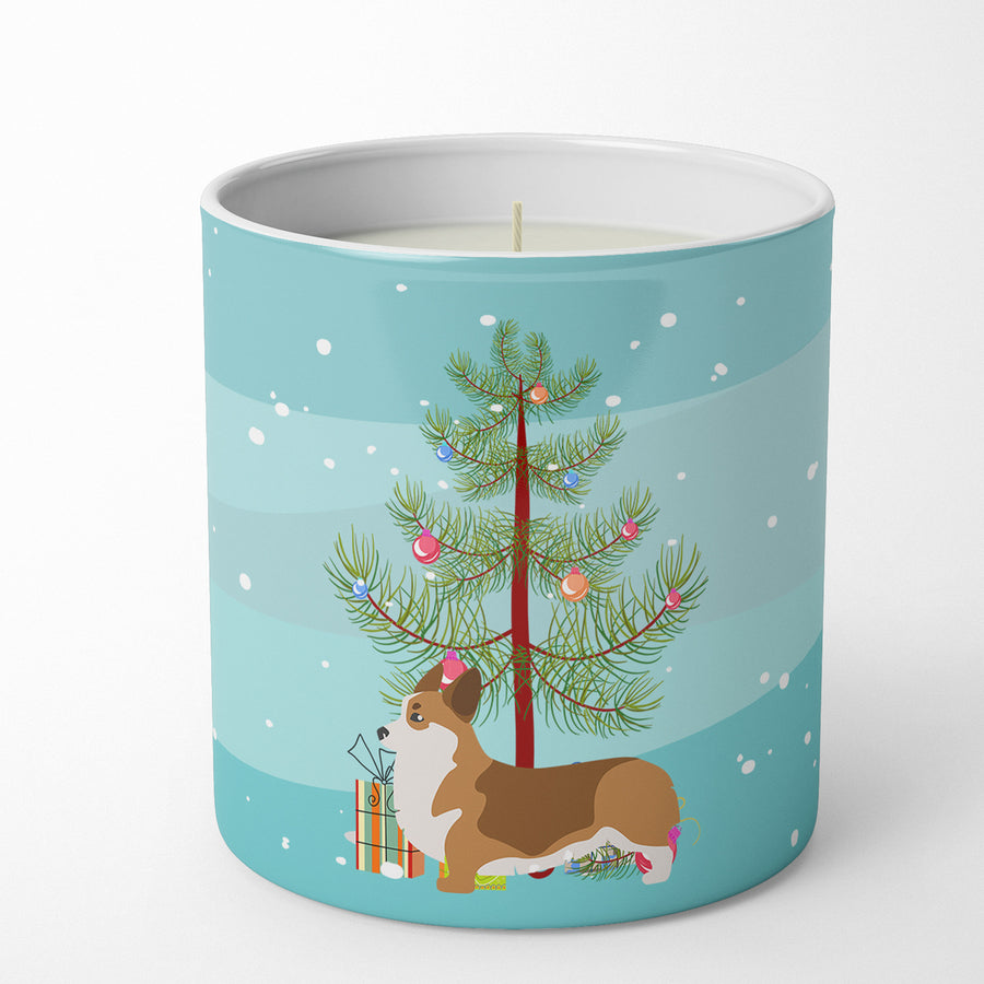 Corgi Merry Christmas Tree 10 oz Decorative Soy Candle Image 1