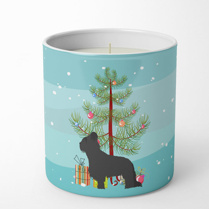 Briard Merry Christmas Tree 10 oz Decorative Soy Candle Image 1