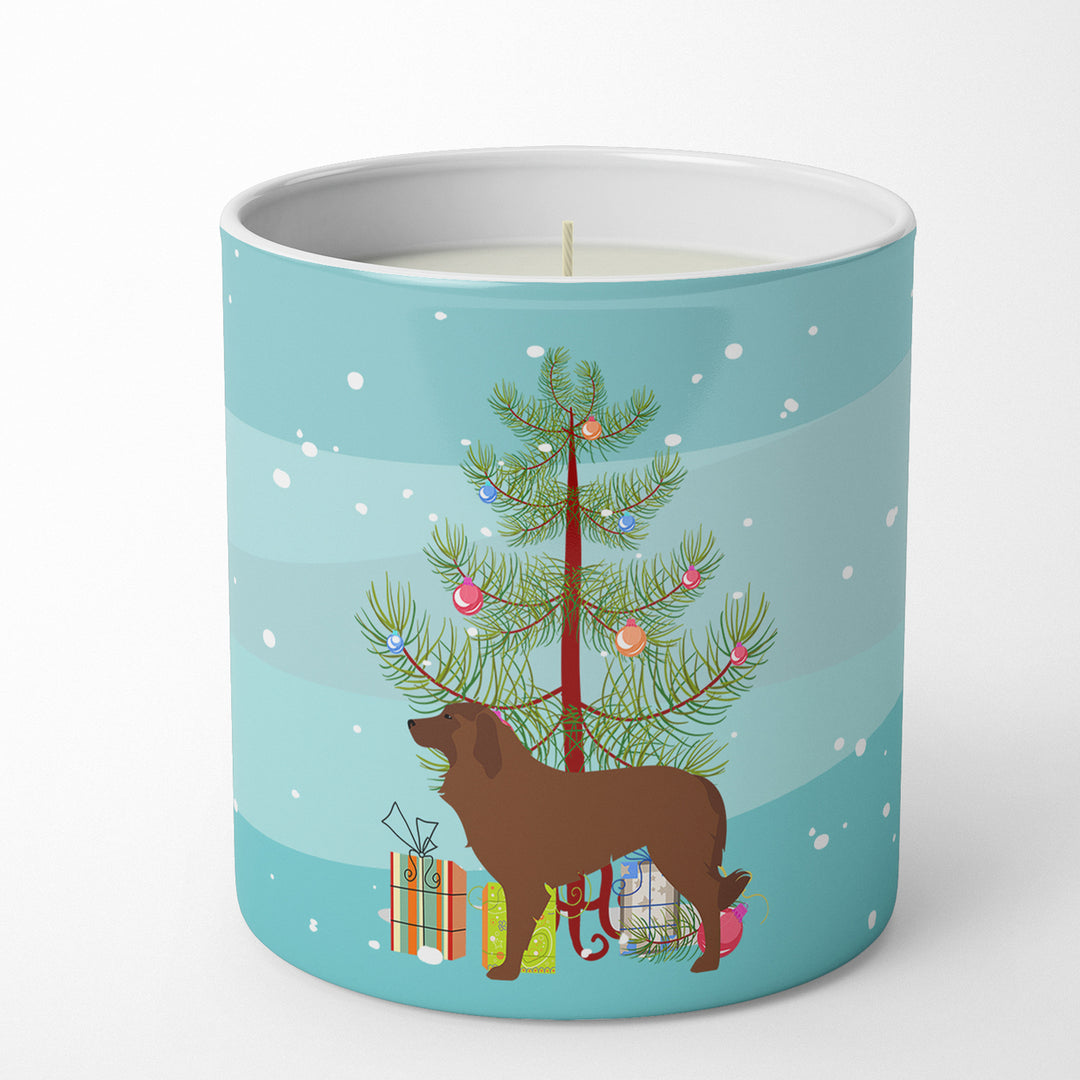 Portuguese Sheepdog Dog Merry Christmas Tree 10 oz Decorative Soy Candle Image 1