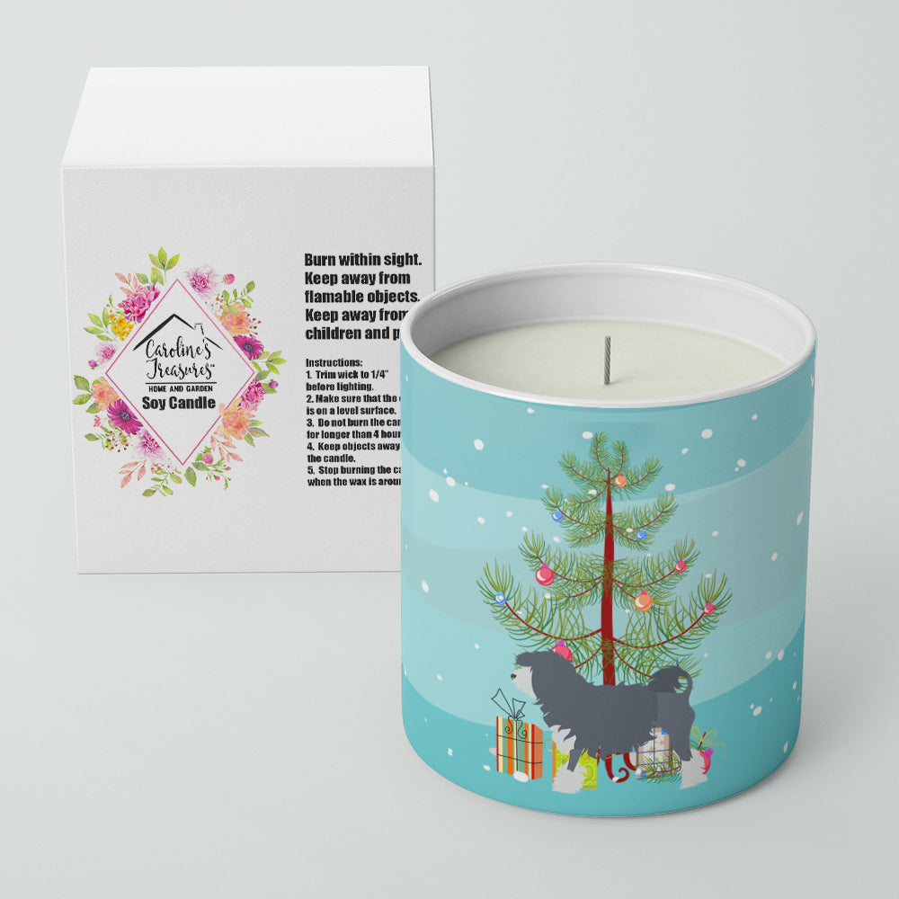 Lowchen Merry Christmas Tree 10 oz Decorative Soy Candle Image 2