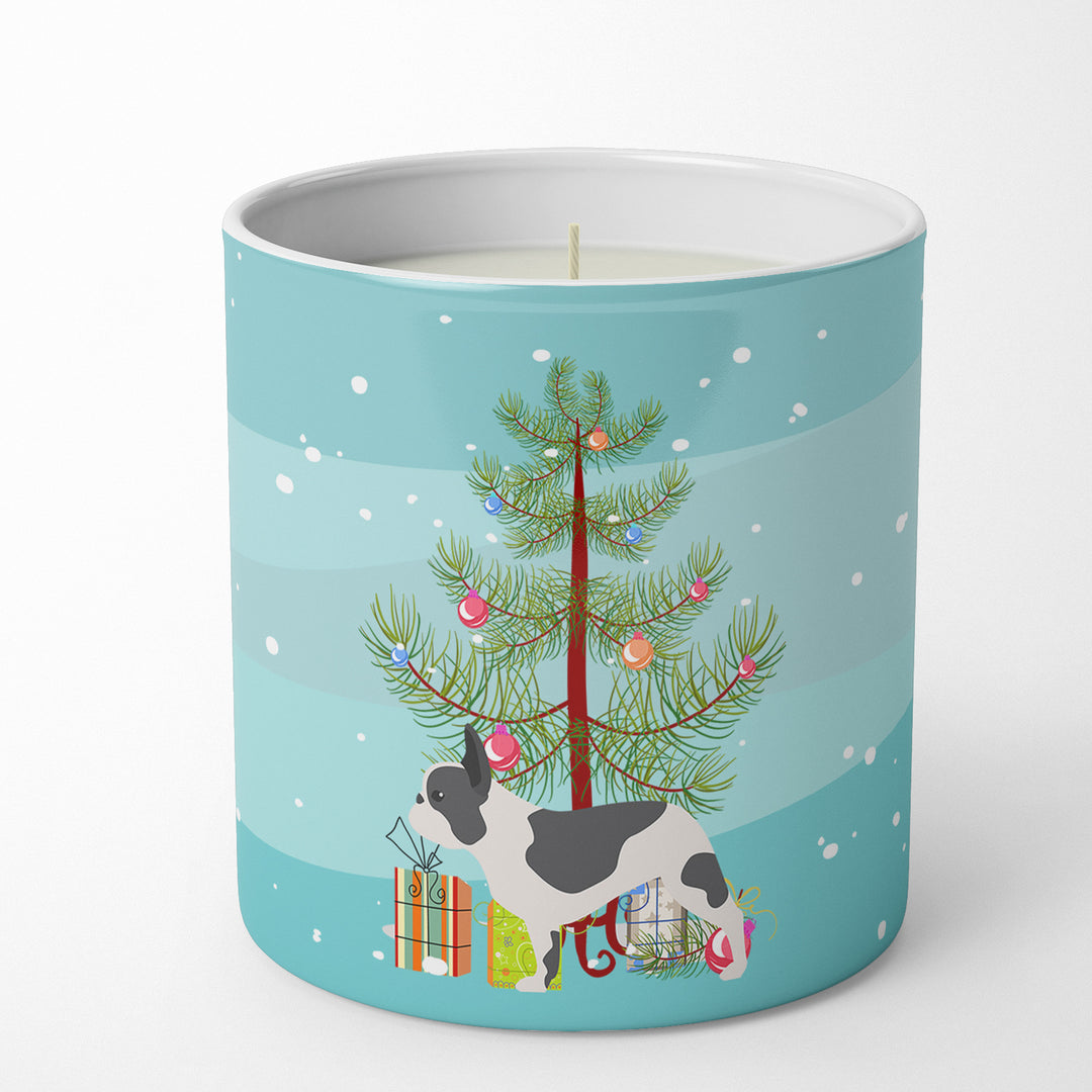 French Bulldog Merry Christmas Tree 10 oz Decorative Soy Candle Image 4