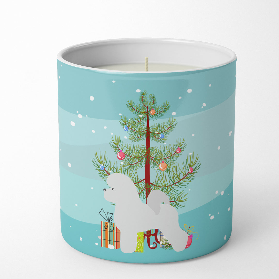 Bichon Frise Merry Christmas Tree 10 oz Decorative Soy Candle Image 4