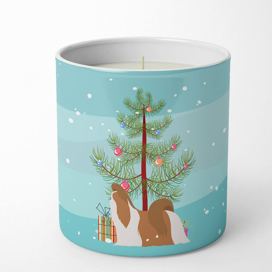 Shih Tzu Merry Christmas Tree 10 oz Decorative Soy Candle Image 4