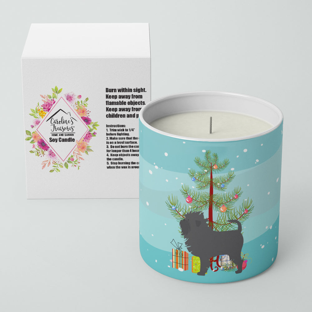 Affenpinscher Merry Christmas Tree 10 oz Decorative Soy Candle Image 2