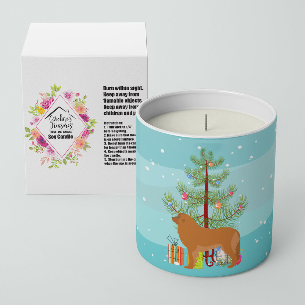 Leonberger Merry Christmas Tree 10 oz Decorative Soy Candle Image 2