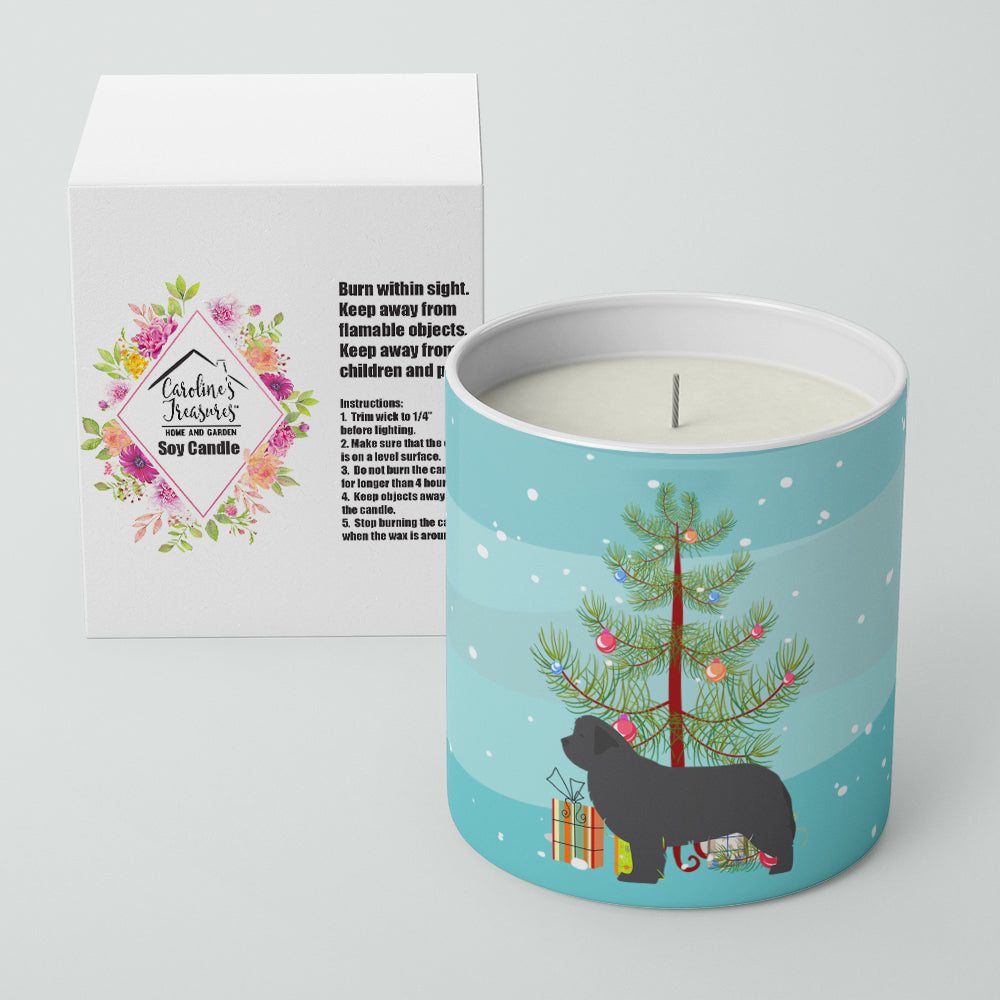 Newfoundland Merry Christmas Tree 10 oz Decorative Soy Candle Image 2