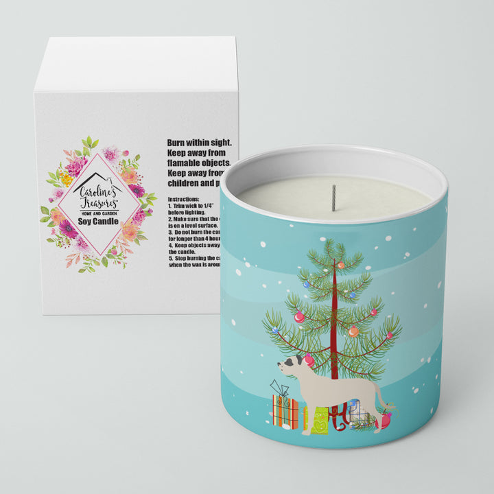 Dogo Argentino Merry Christmas Tree 10 oz Decorative Soy Candle Image 2