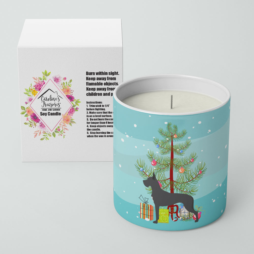 Great Dane Merry Christmas Tree 10 oz Decorative Soy Candle Image 2