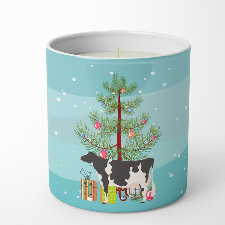 Holstein Cow Christmas 10 oz Decorative Soy Candle Image 1