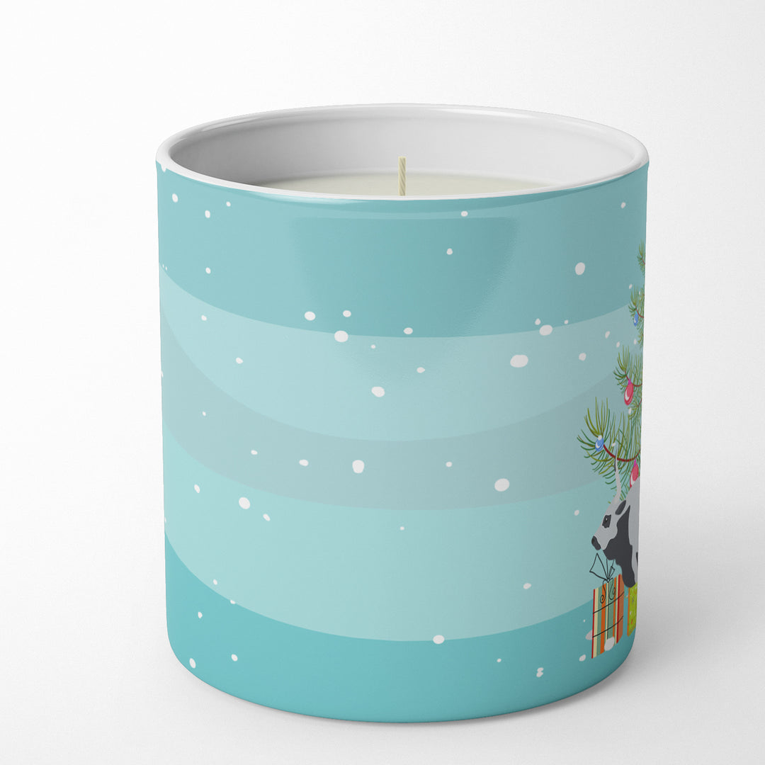 Hungarian Grey Steppe Cow Christmas 10 oz Decorative Soy Candle Image 3