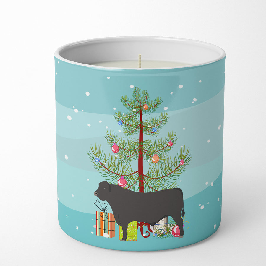 Black Angus Cow Christmas 10 oz Decorative Soy Candle Image 1