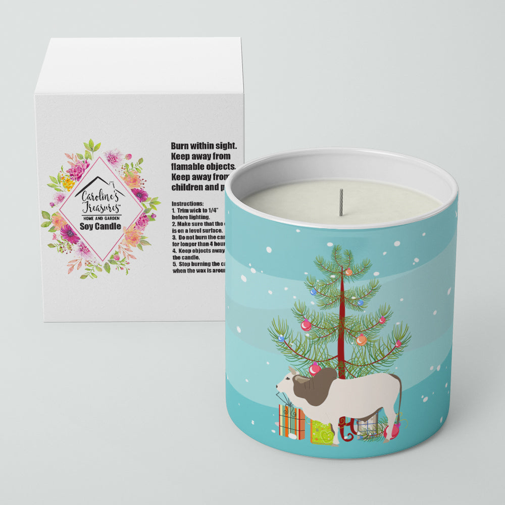 Malvi Cow Christmas 10 oz Decorative Soy Candle Image 2