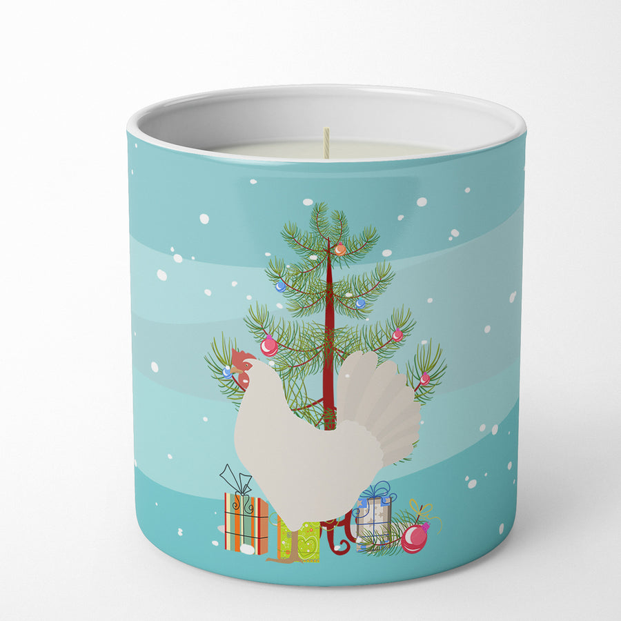 Leghorn Chicken Christmas 10 oz Decorative Soy Candle Image 1