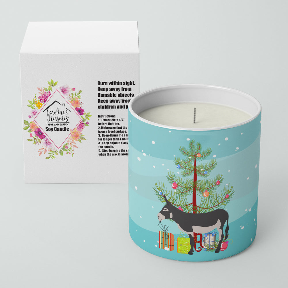 American Mammoth Jack Donkey Christmas 10 oz Decorative Soy Candle Image 2