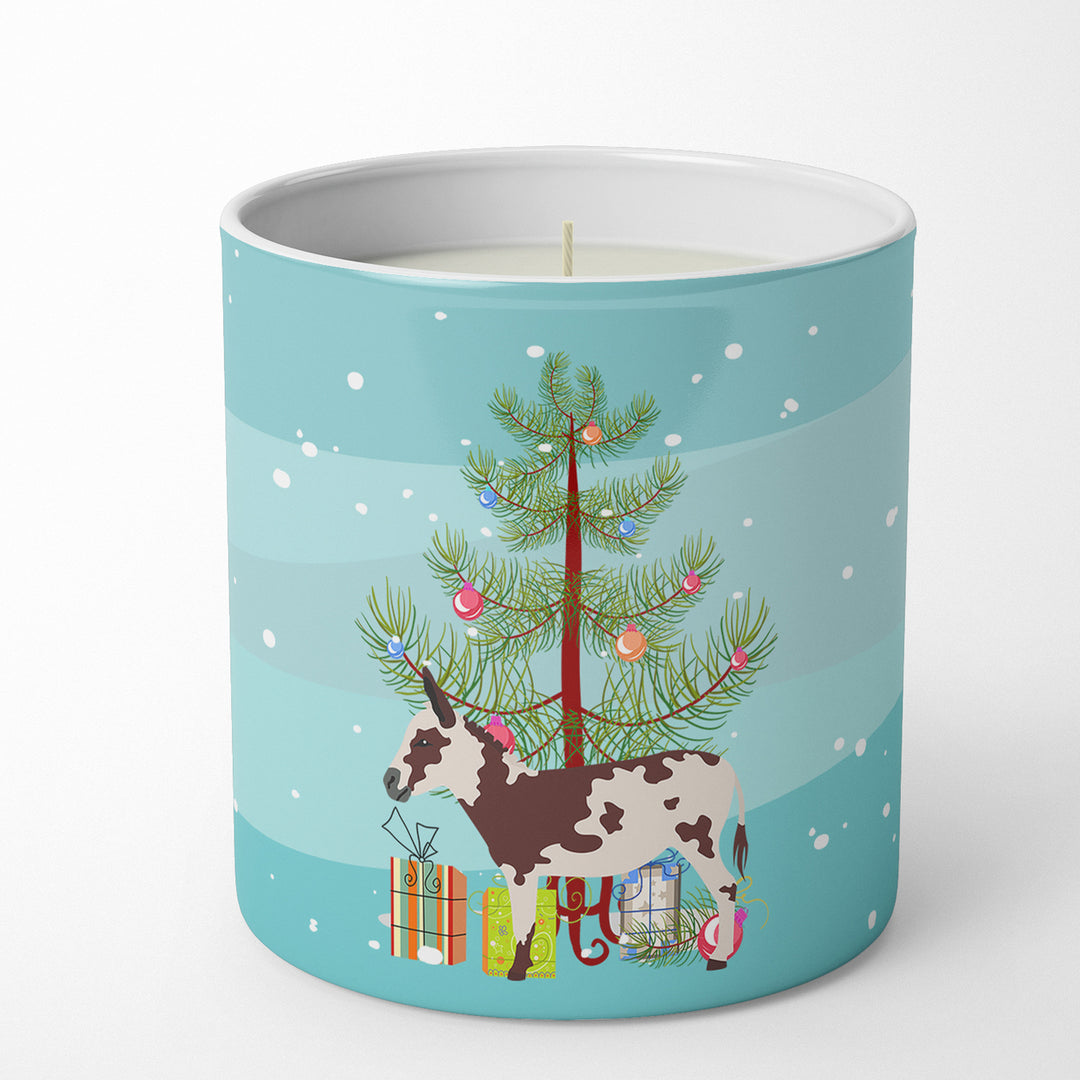 American Spotted Donkey Christmas 10 oz Decorative Soy Candle Image 1