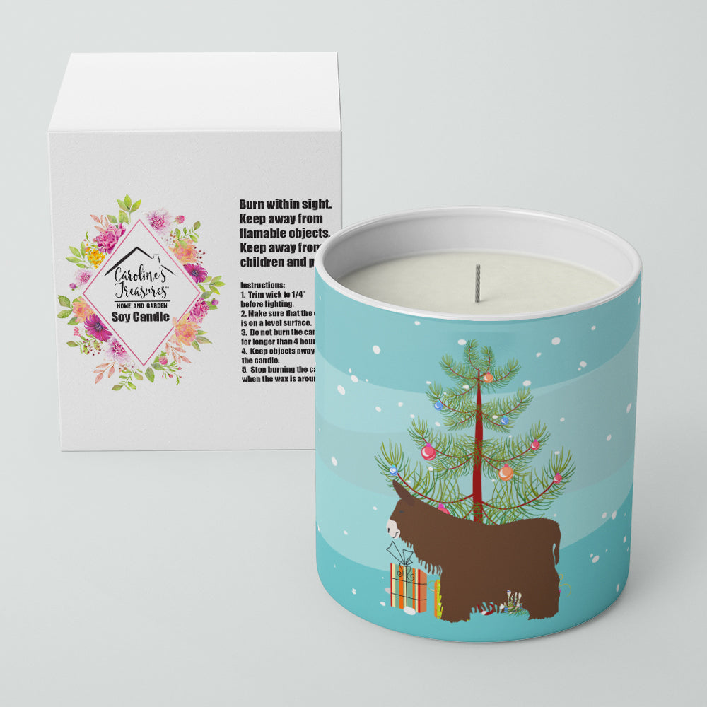 Poitou Poiteuin Donkey Christmas 10 oz Decorative Soy Candle Image 2