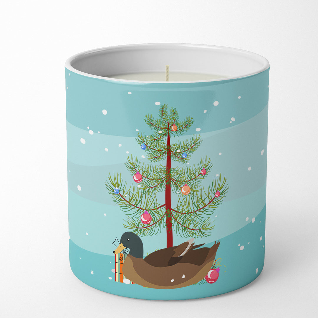 Khaki Campbell Duck Christmas 10 oz Decorative Soy Candle Image 1