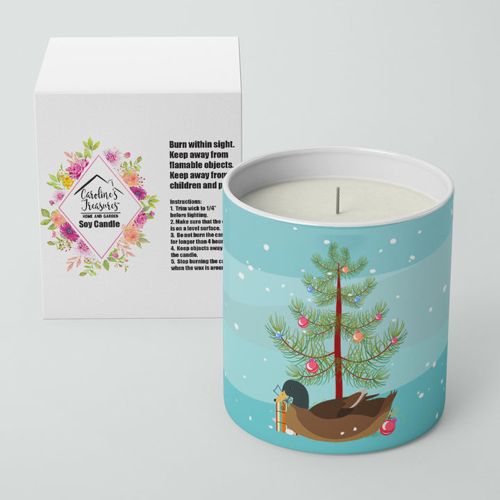 Khaki Campbell Duck Christmas 10 oz Decorative Soy Candle Image 2