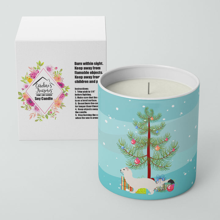 Stoat Short-tailed Weasel Christmas 10 oz Decorative Soy Candle Image 2