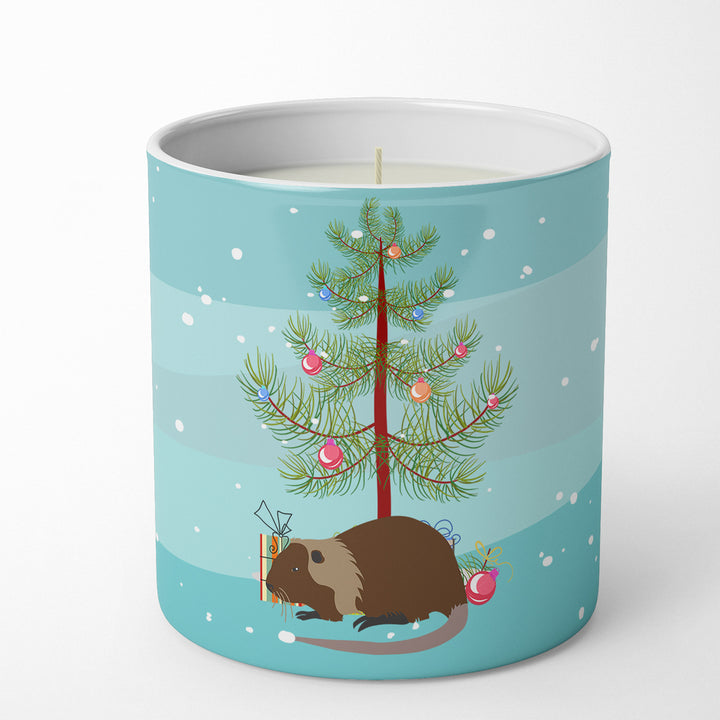 Coypu Nutria River Rat Christmas 10 oz Decorative Soy Candle Image 1