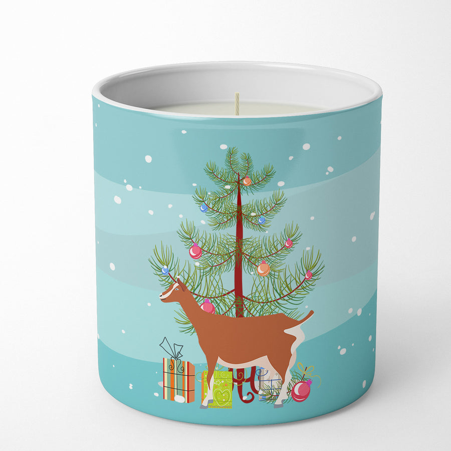 Toggenburger Goat Christmas 10 oz Decorative Soy Candle Image 1