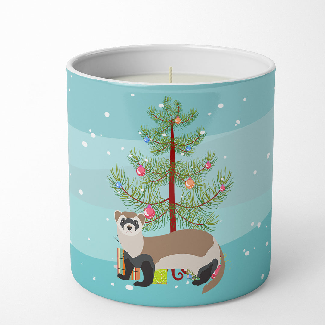 Ferret Christmas 10 oz Decorative Soy Candle Image 4