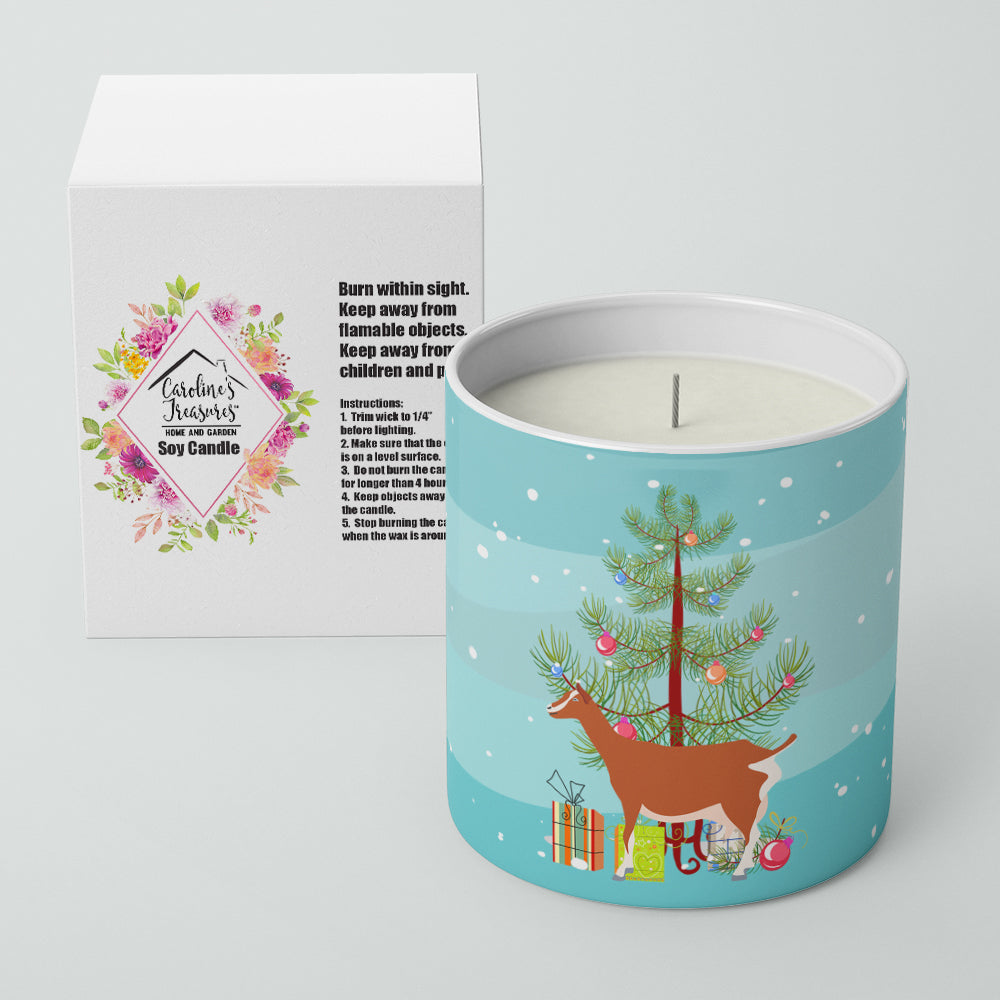 Toggenburger Goat Christmas 10 oz Decorative Soy Candle Image 2