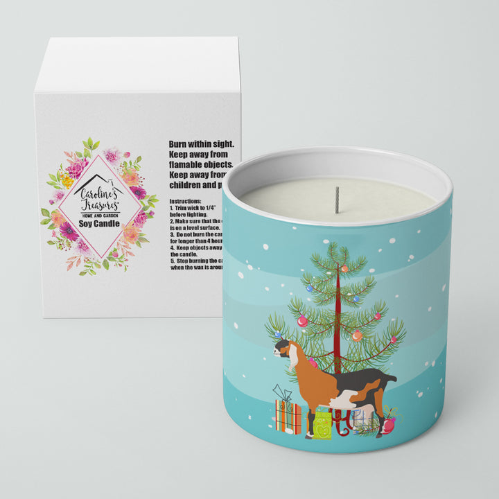 Anglo-nubian Nubian Goat Christmas 10 oz Decorative Soy Candle Image 2