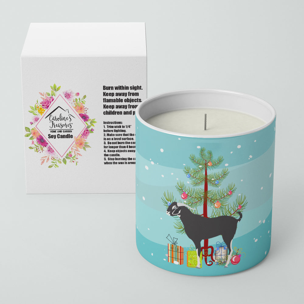 Black Bengal Goat Christmas 10 oz Decorative Soy Candle Image 2