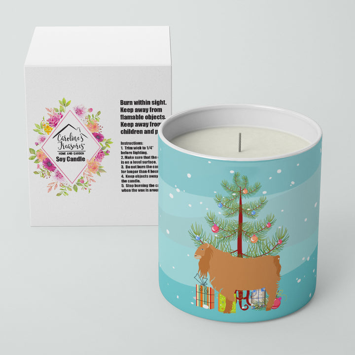 American Lamancha Goat Christmas 10 oz Decorative Soy Candle Image 2