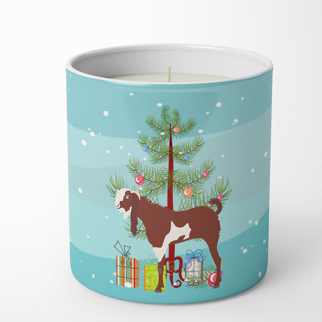 Jamnapari Goat Christmas 10 oz Decorative Soy Candle Image 1