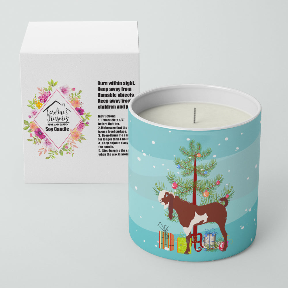 Jamnapari Goat Christmas 10 oz Decorative Soy Candle Image 2