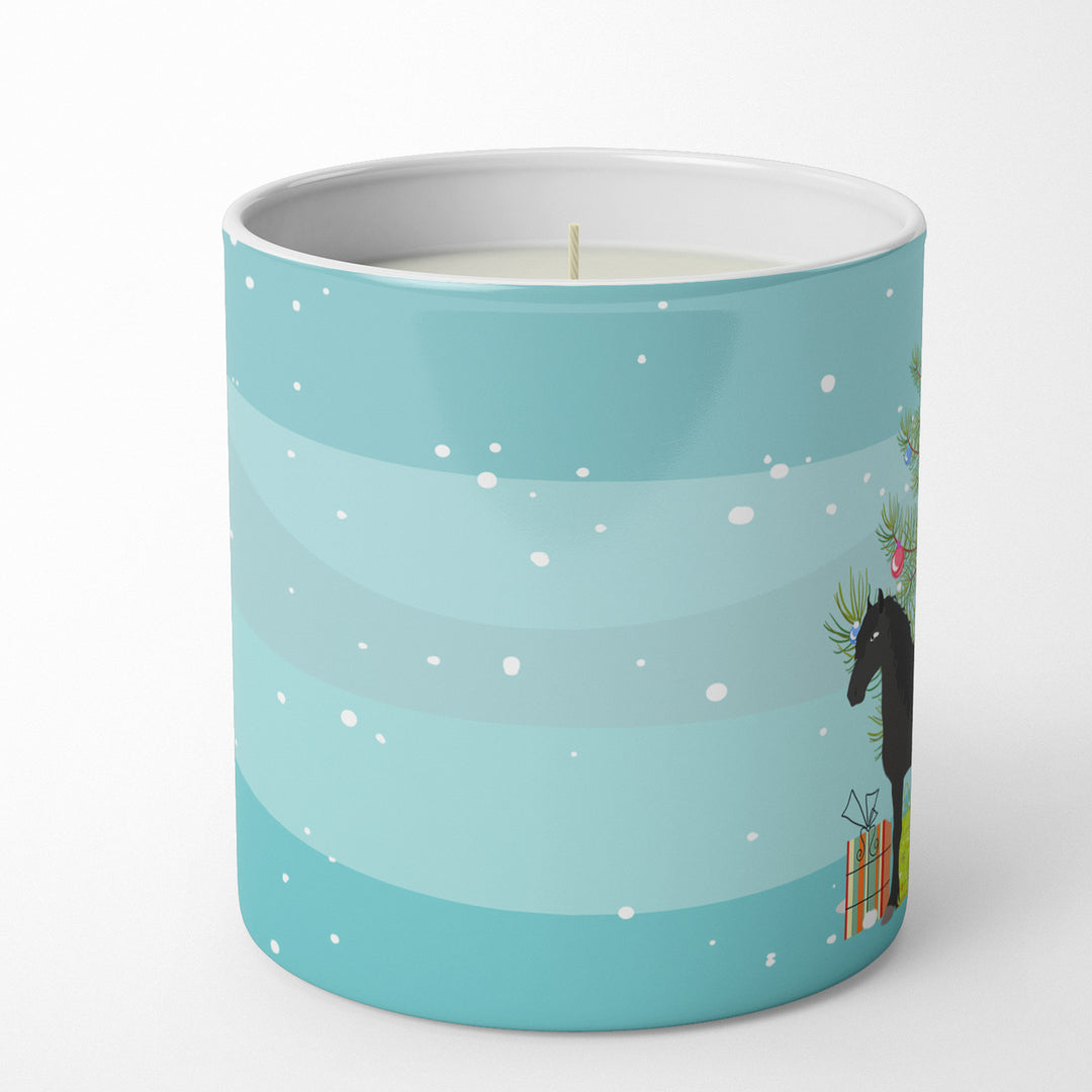 Friesian Horse Christmas 10 oz Decorative Soy Candle Image 3