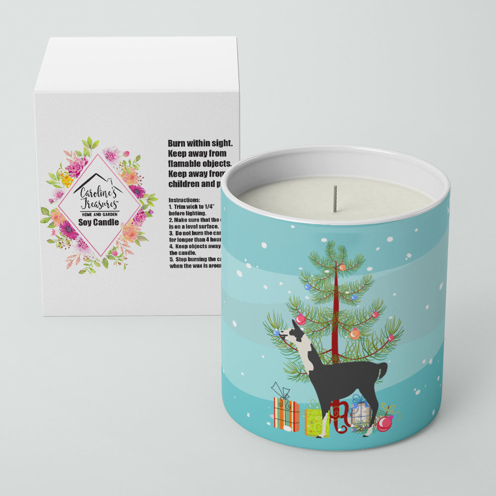 Llama Q Ara Christmas 10 oz Decorative Soy Candle Image 2