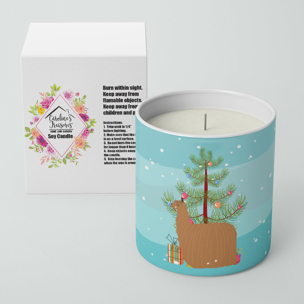 Alpaca Suri Christmas 10 oz Decorative Soy Candle Image 2