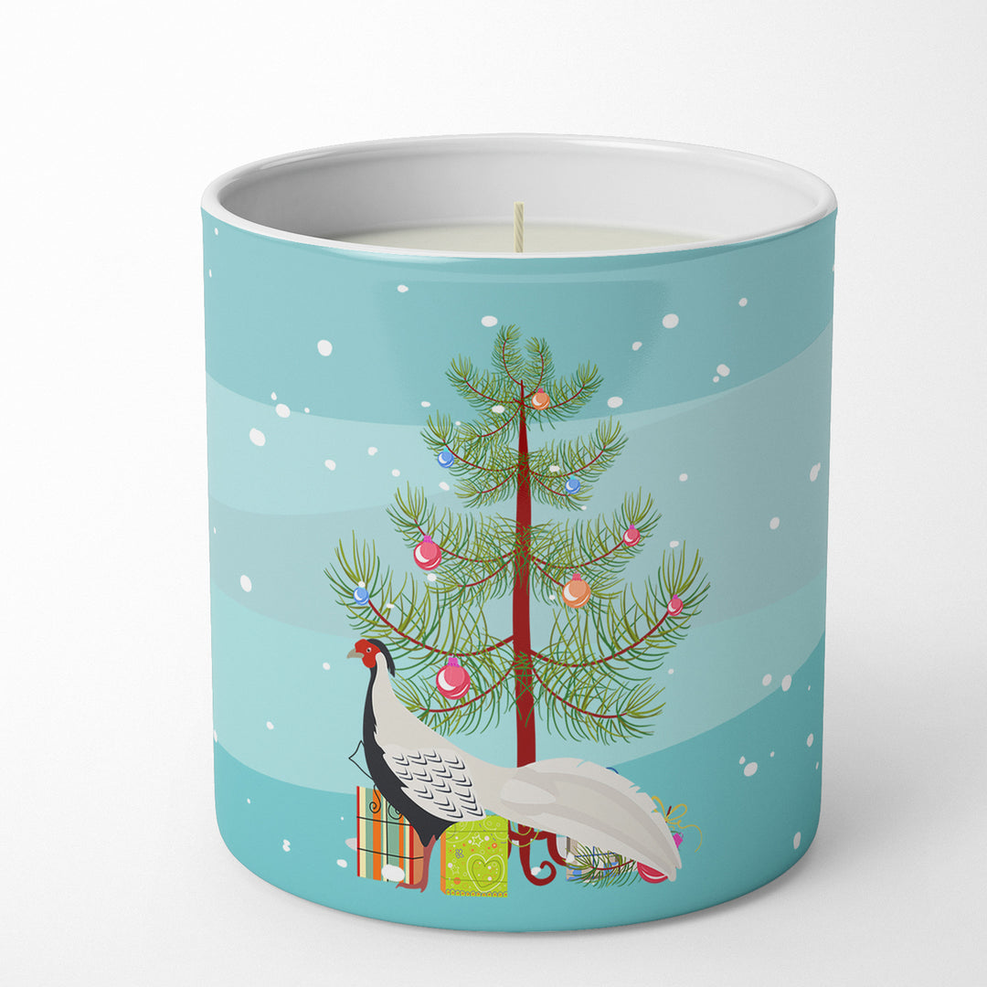 Silver Pheasant Christmas 10 oz Decorative Soy Candle Image 1