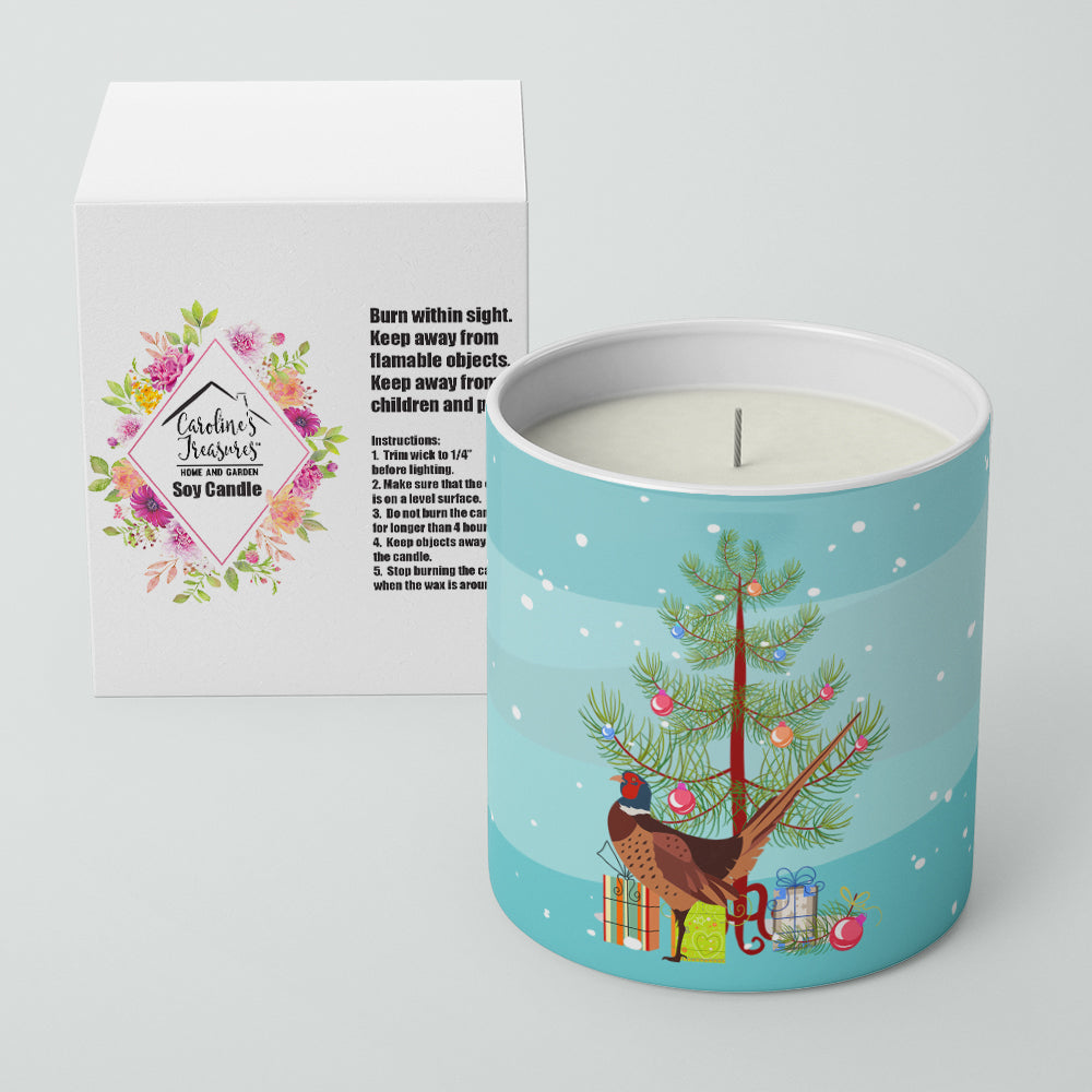 Ring-necked Common Pheasant Christmas 10 oz Decorative Soy Candle Image 2