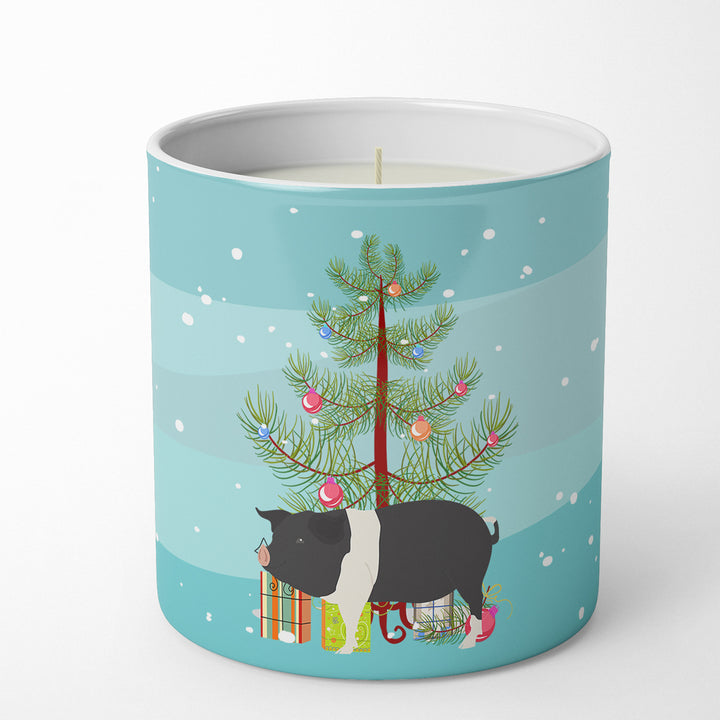 Hampshire Pig Christmas 10 oz Decorative Soy Candle Image 1