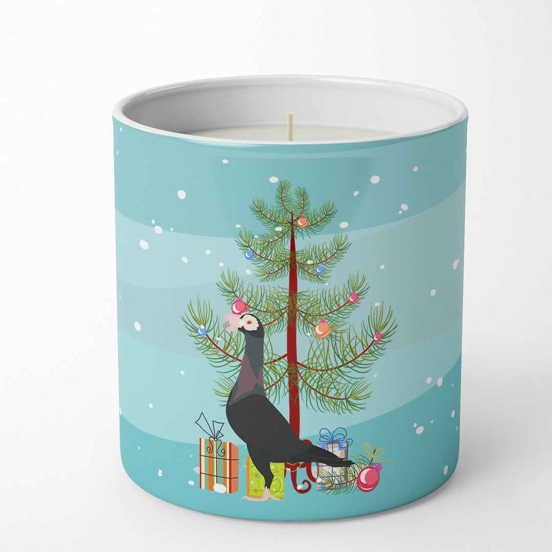 English Carrier Pigeon Christmas 10 oz Decorative Soy Candle Image 1